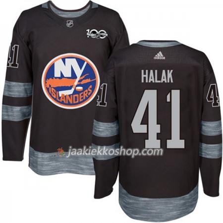 Miehille NHL New York Islanders Pelipaita Jaroslav Halak 41 1917-2017 100th Anniversary Adidas Musta Authentic